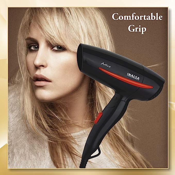 Inalsa Artico Hair Dryer With Two Speeds (Black/Red) Inalsa Artico Hair Dryer With Two Speeds (Black/Red)